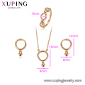 64475 Xuping body jewelry set preço direto da fábrica por atacado livre de jóias amostra de ouro cheio de jóias conjunto